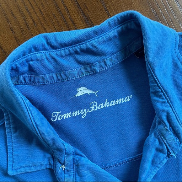 TOMMY BAHAMA Bahama Reef Polo Shirt Cobalt Blue Men’s Size S - Picture 3 of 13